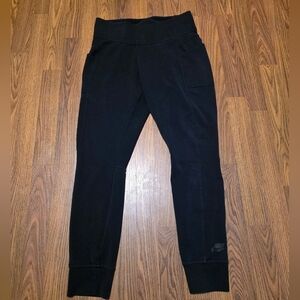 Vintage Nike Red Tag Black High Rise Joggers Leggings Pockets Women’s Large E46